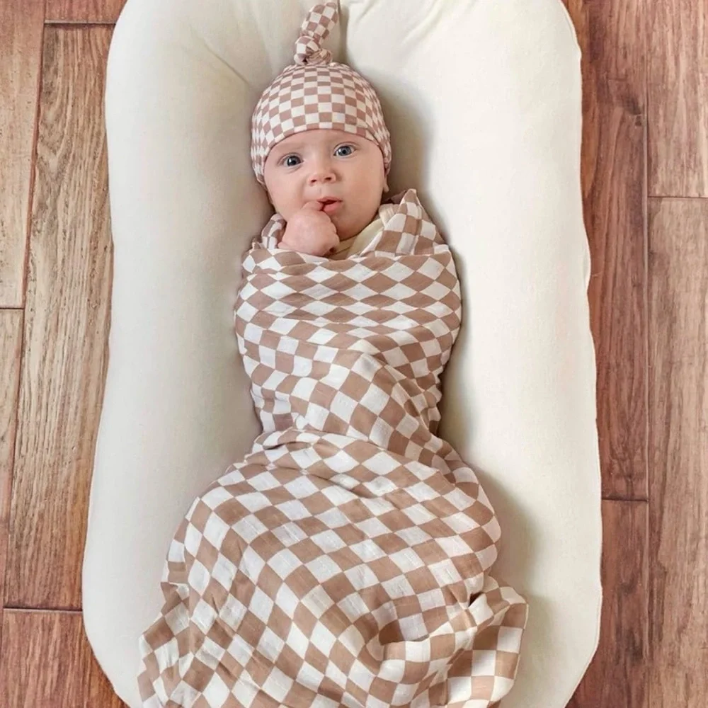 Beige & Cream Diaper Cover Set – Teddy & Check